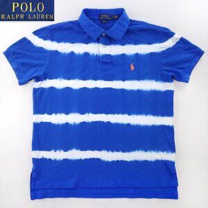 Polo Ralph Lauren Tie Dye Polo Shirt Custom Fit Pony Cotton Men's Large